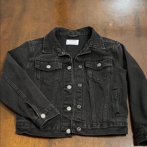 Old Navy  Black Denim Jeans Girls Jacket size M